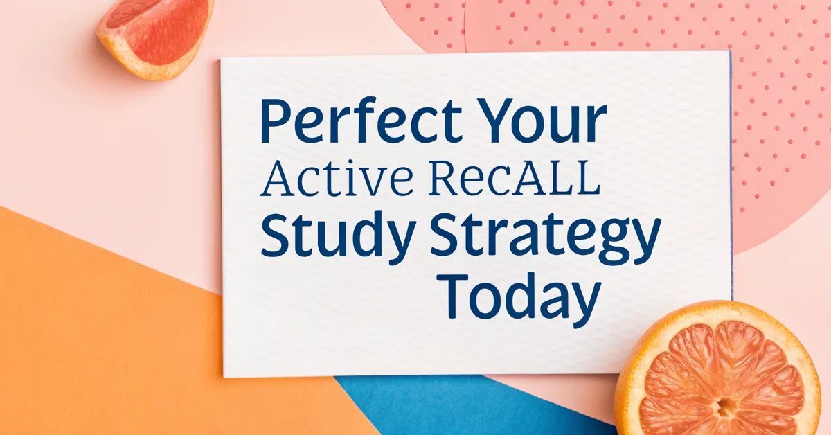 Perfect Your Active Recall Study Strategy Today