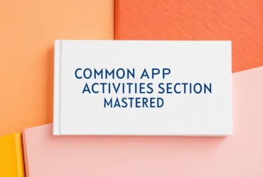 Common App Activities Section Mastered