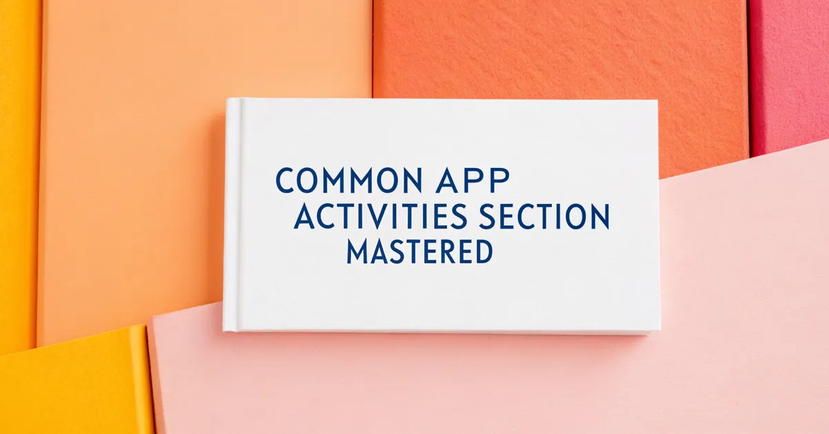 Common App Activities Section Mastered