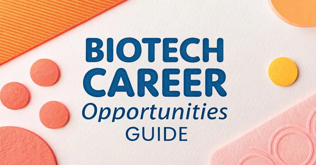Biotech Career Opportunities Guide