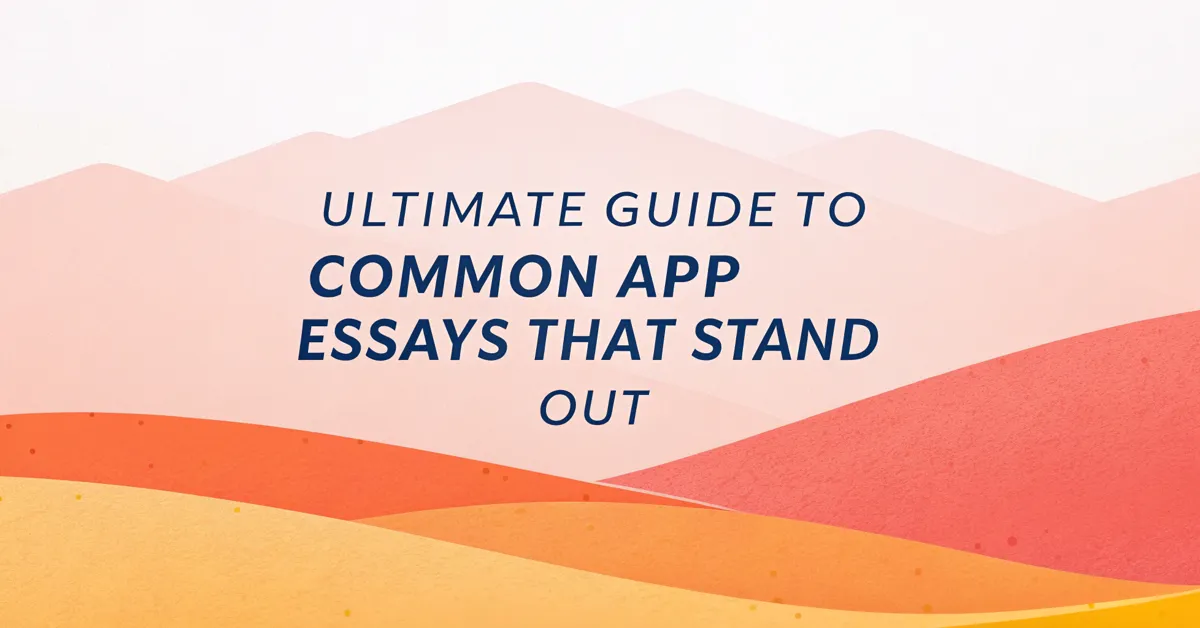 Ultimate Guide to Common App Essays That Stand Out