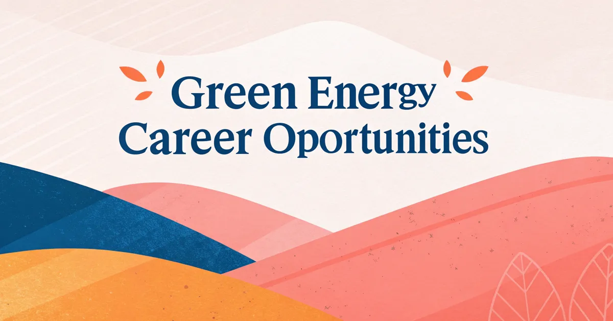 Green Energy Career Opportunities