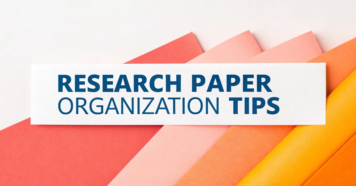 Research Paper Organization Tips
