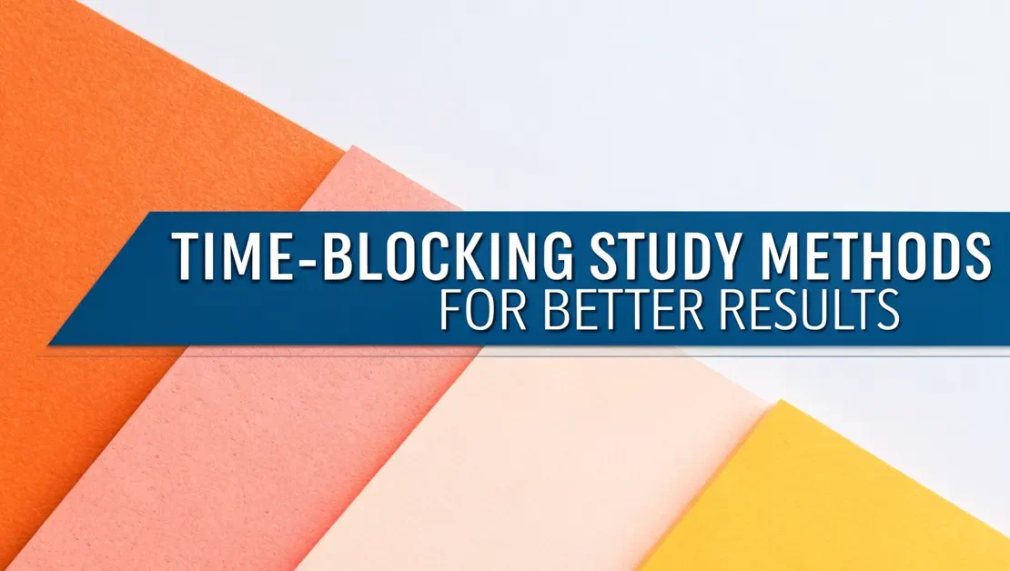 Time-Blocking Study Methods for Better Results