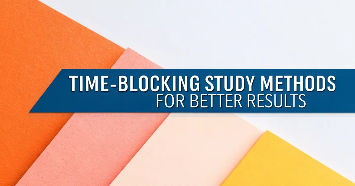 Time-Blocking Study Methods for Better Results