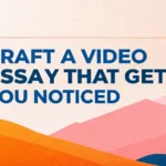 Craft a Video Essay That Gets You Noticed